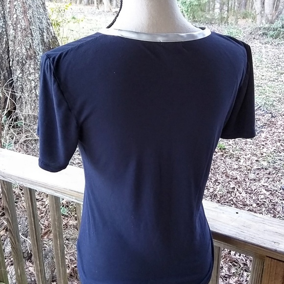 J. Crew Navy Short Sleeve Tee - Picture 6 of 8